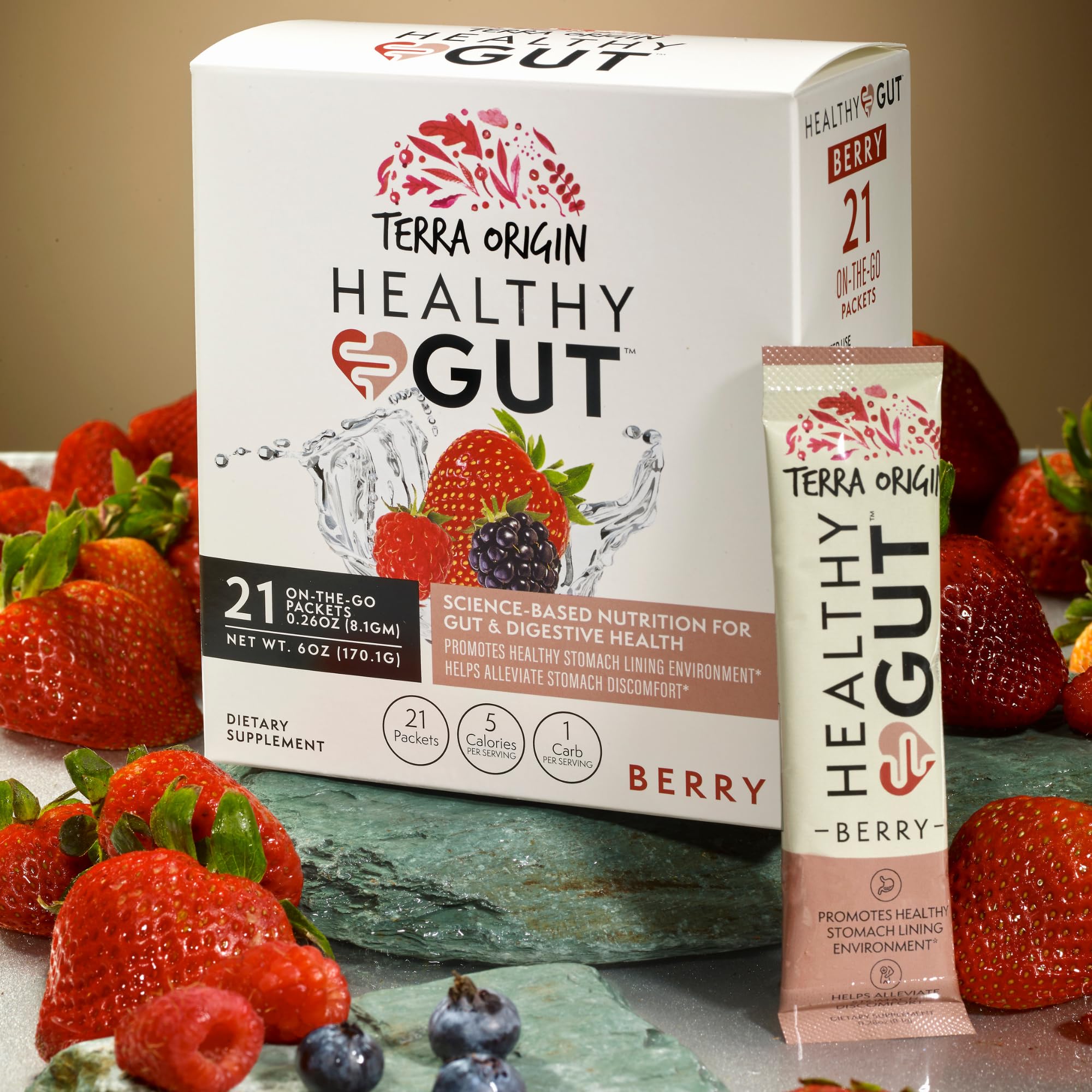 Individual Terra Origin sticks shown for convenient daily use and travel.