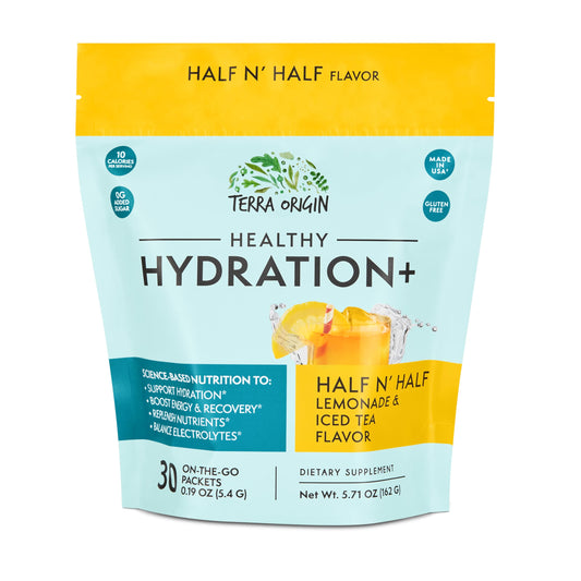 Terra Origin electrolyte stickpack for on-the-go hydration and energy