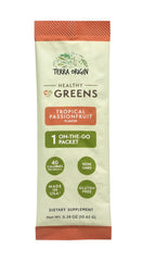 Terra Origin spirulina chlorella green blend provides dense nutrients.