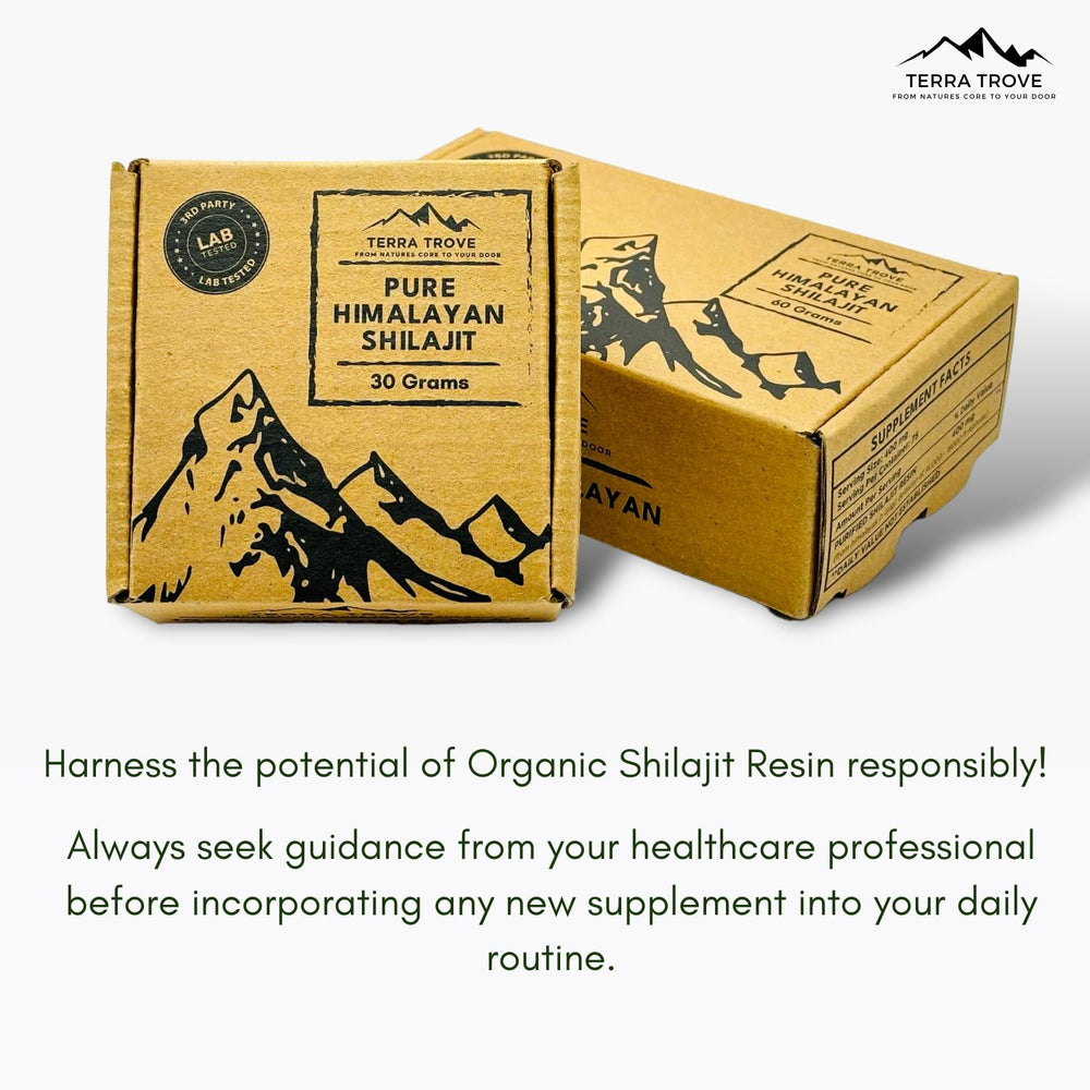 Texture varies with temperature for easy mixing with Terra Trove Shilajit resin.