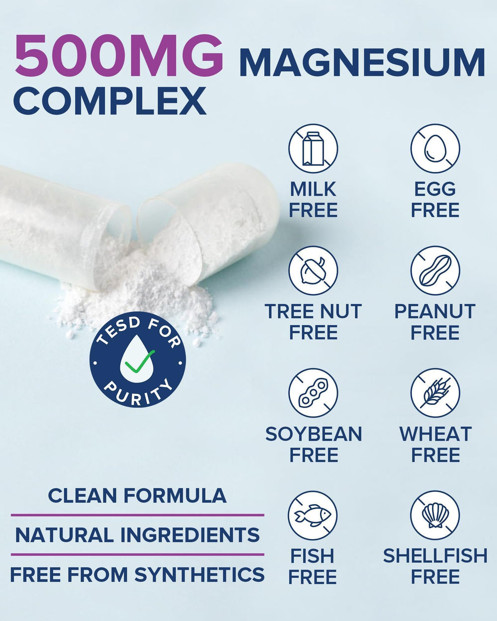 Terranics magnesium capsules being taken as part of daily routine