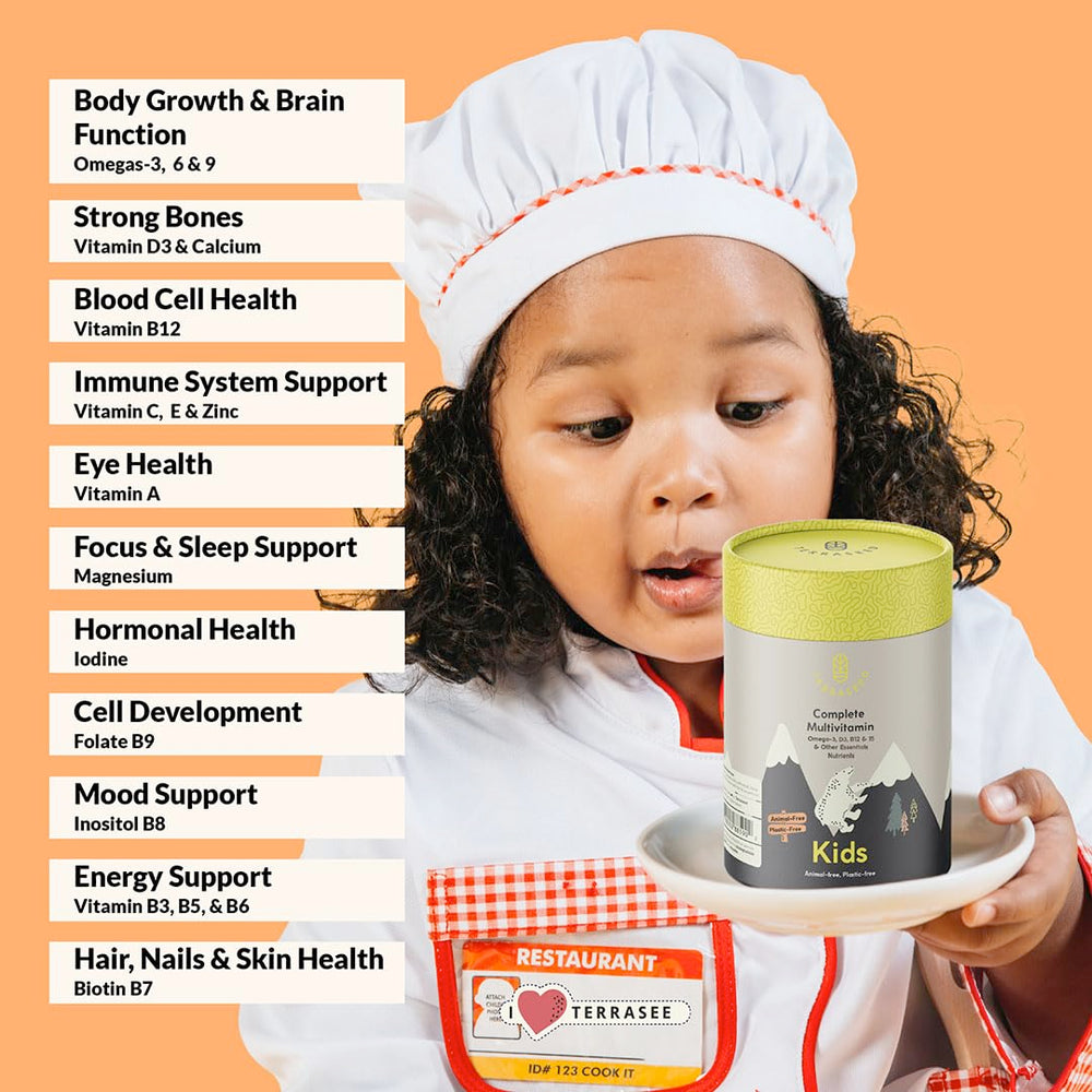 Terraseed omega blend ingredients for kids' daily nutrients