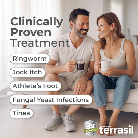 Terrasil Antifungal Kit soap bar front highlights natural ingredients for daily care.