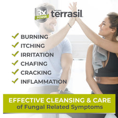 Terrasil Antifungal Soap bar highlighting activated minerals technology