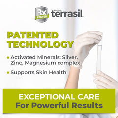 Terrasil Antifungal Soap lather forming a rich foam on skin