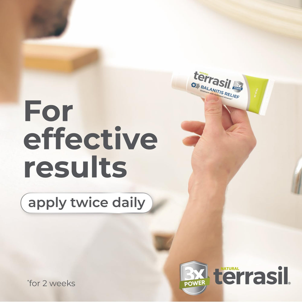 Terrasil dermatologist-tested label on tub for sensitive skin.