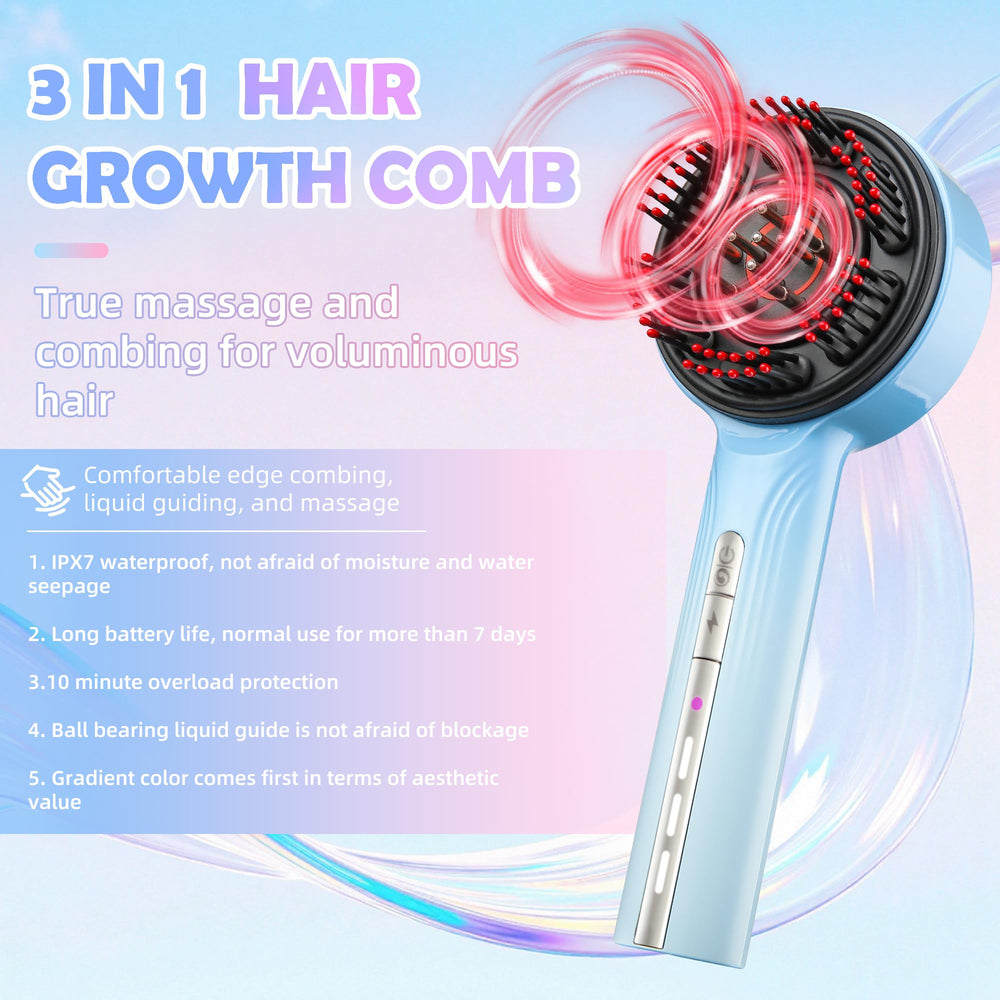 TerraVerve cordless head massager side view highlighting travel friendly design