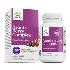 Terry Naturally Aronia Berry Complex bottle front supports antioxidant lifestyle