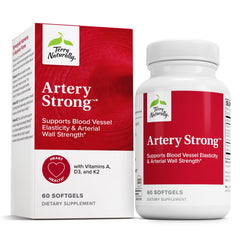 Terry Naturally Artery Strong bottle showing product packaging and branding for heart health support