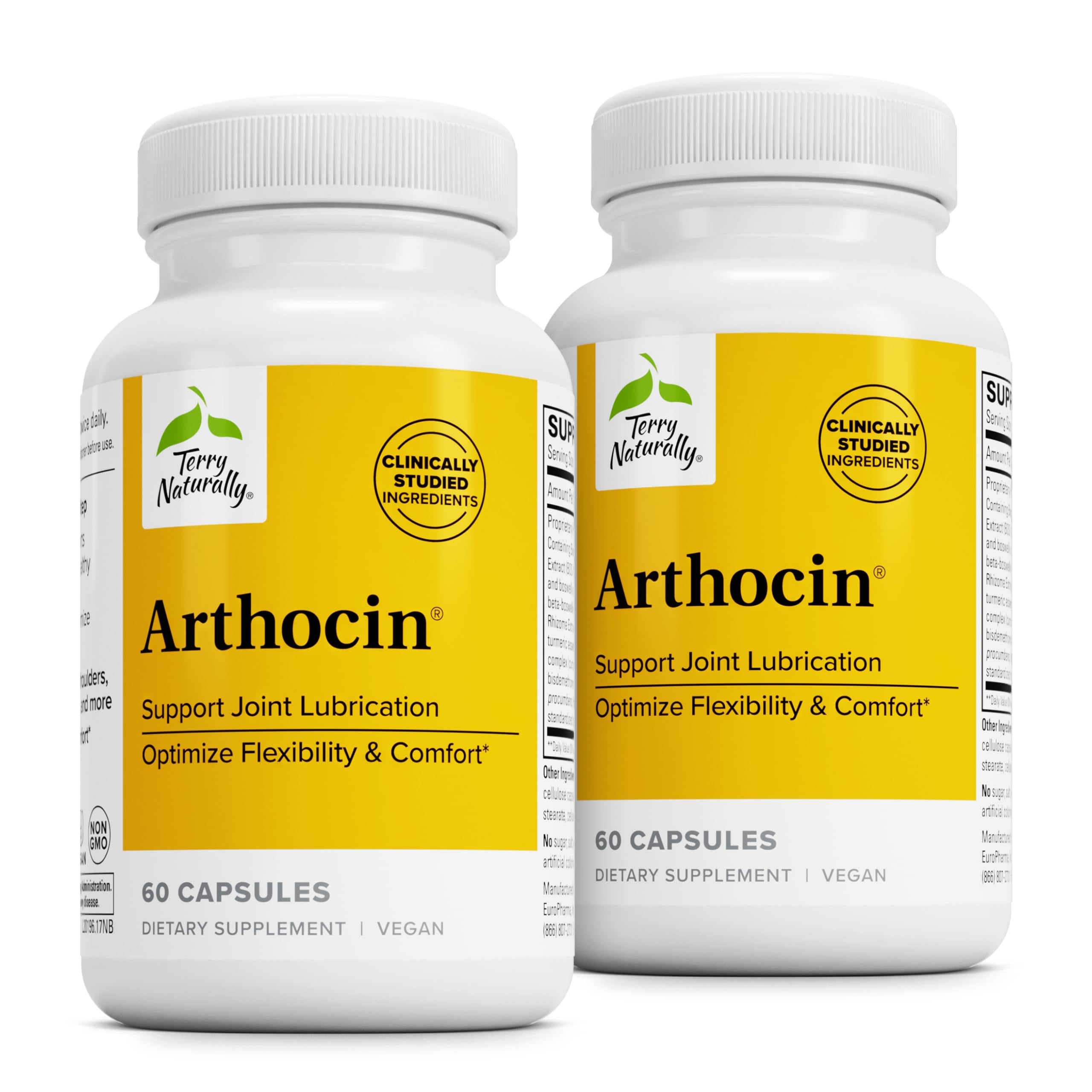 Terry Naturally Arthocin bottle emphasizes joint support for ongoing daily movement.