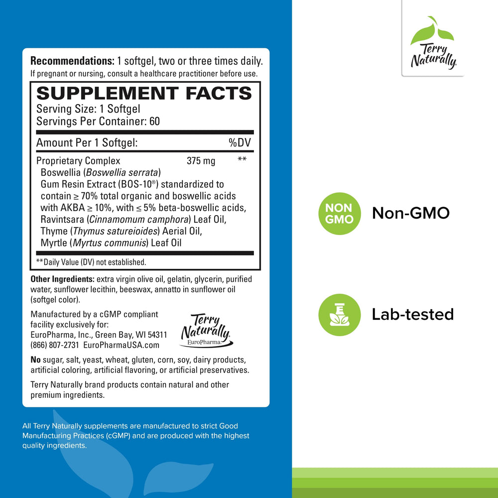 BosMed Respiratory softgels two-bottle pack shown for daily use.