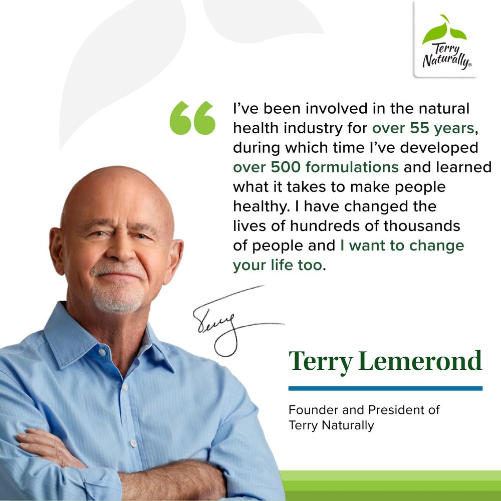 Terry Naturally Clinical Essentials label details show B-vitamins and vitamin C.
