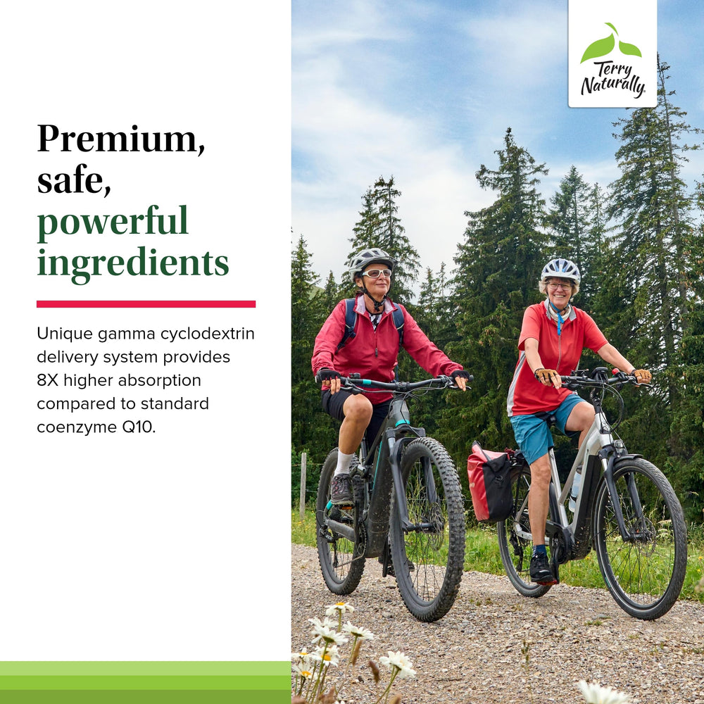 Terry Naturally CoQ10 Chewables daily-use setting on a kitchen counter.