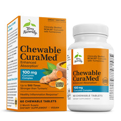 Terry Naturally CuraMed 100 mg curcumin bottle showing enhanced absorption formula for daily use