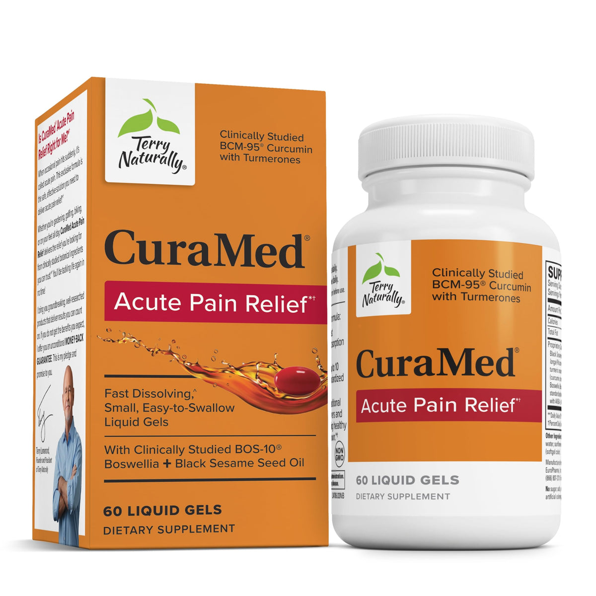 Terry Naturally CuraMed bottle front signaling relief support for everyday movement