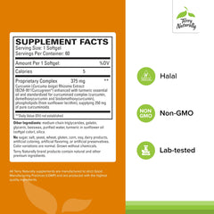 Close-up of CuraMed softgels highlighting easy daily dosage and absorption
