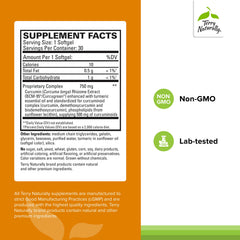 Terry Naturally CuraMed softgel close-up highlighting high-potency curcumin.