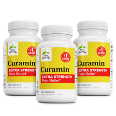 Terry Naturally Curamin bottle front highlights joint and muscle support.