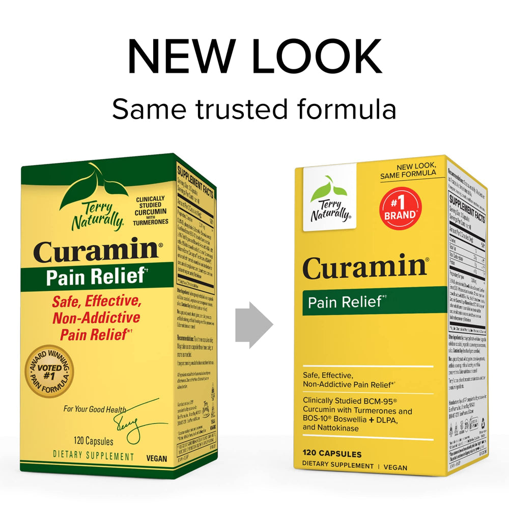 Terry Naturally Curamin packaging and BOS-10 boswellia symbolizing circulation support