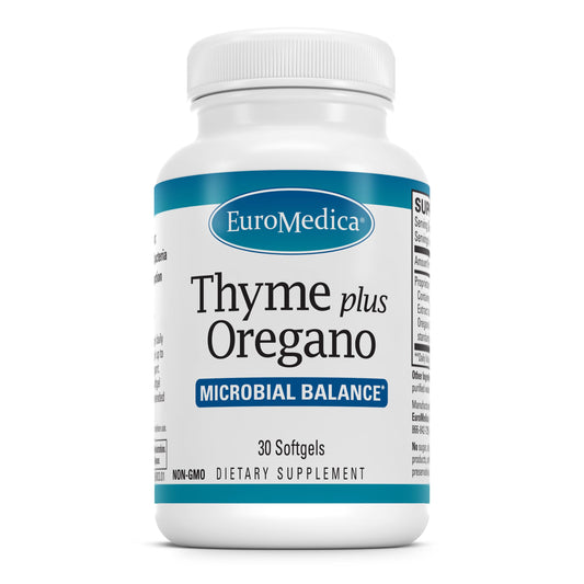 Terry Naturally EuroMedica Thyme Plus Oregano bottle-front for immune support