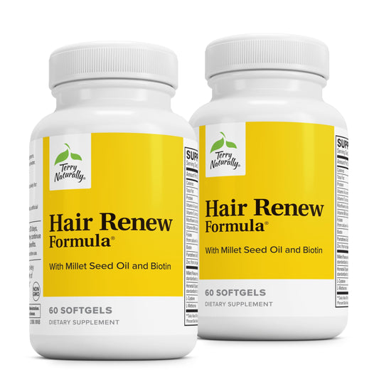 Terry Naturally Hair Renew Formula bottle ready for daily hair support.