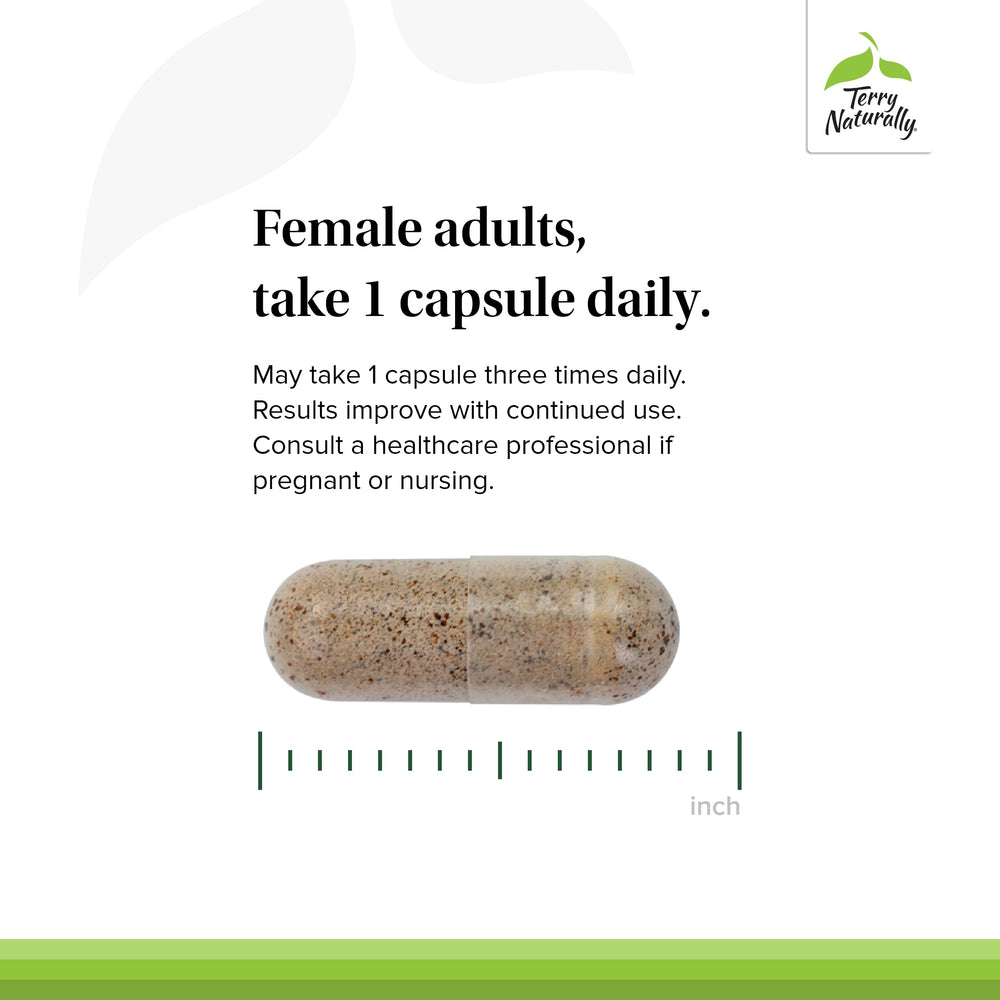 Terry Naturally HRG80 zinc icon representing hormone balance support.