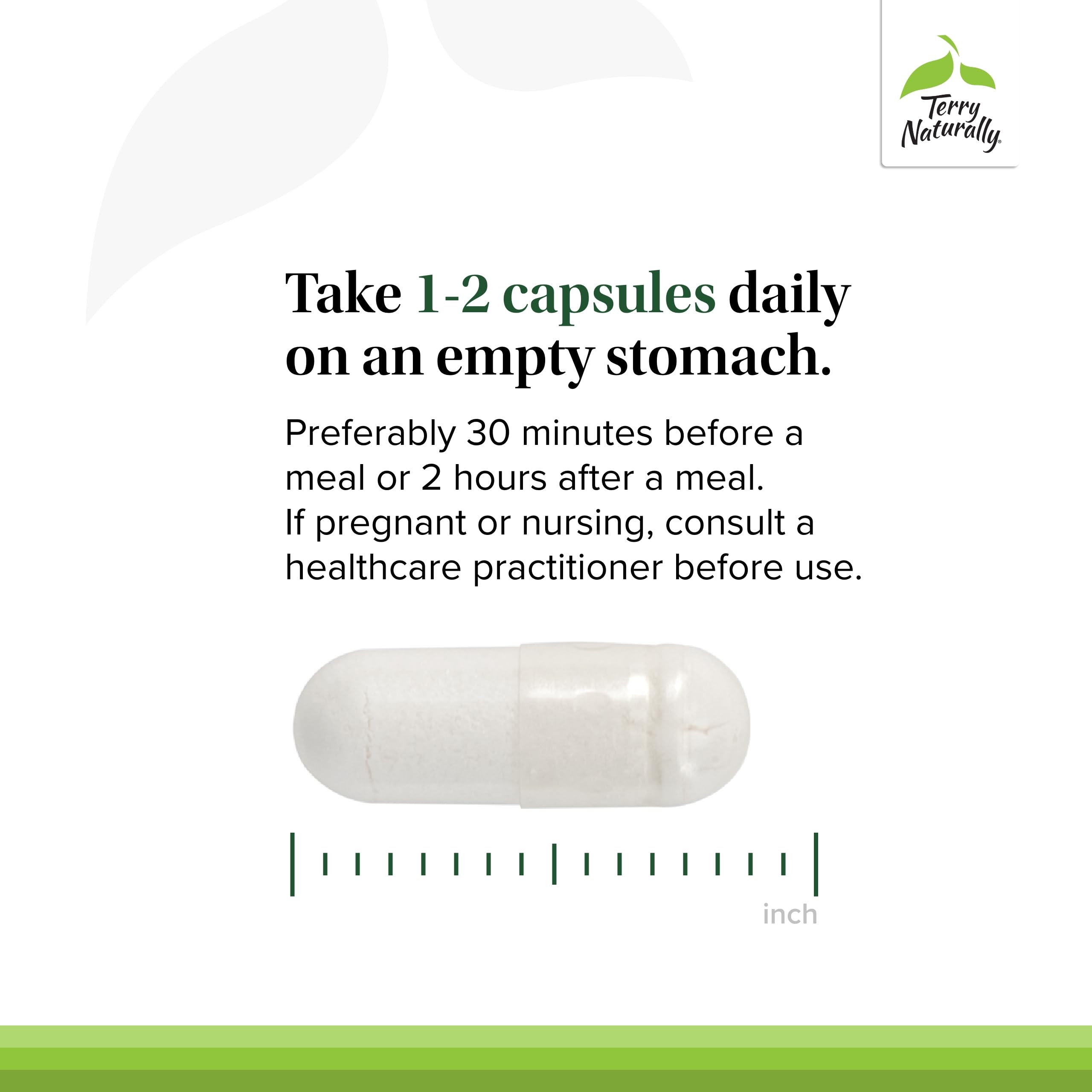 Terry Naturally Pea Healthy serving-size image showing 60 capsules for 30 servings.