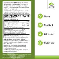 PleuraMax bottle back shows ingredients and directions for use