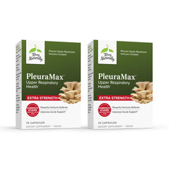 Terry Naturally PleuraMax Extra Strength bottle front view highlighting immune support potential
