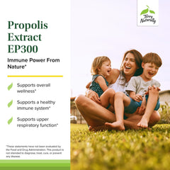 Terry Naturally Propolis EP300 open capsule ready to mix into foods.