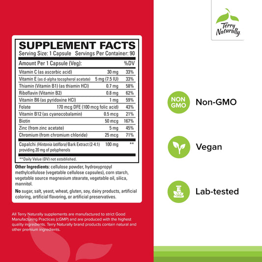 Terry Naturally Sucontral D capsules close-up showing vegan-friendly formula.