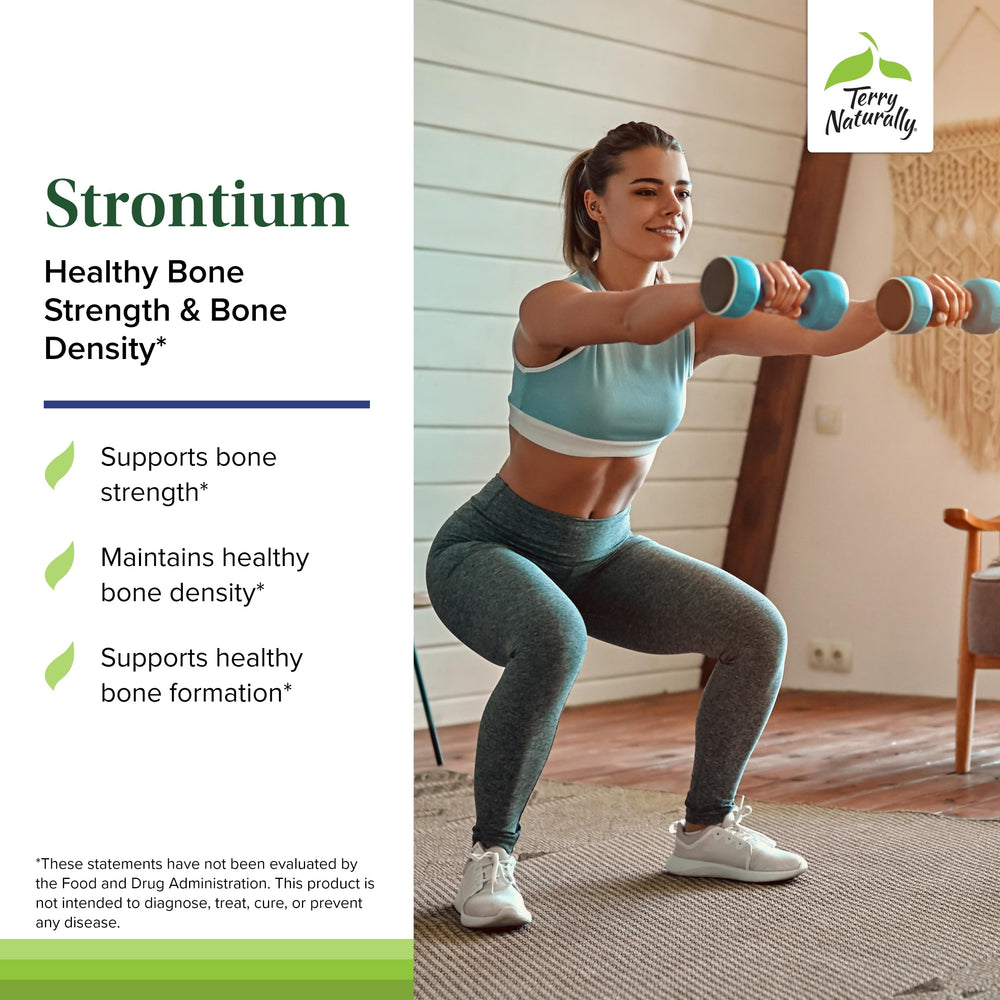 Box packaging for Terry Naturally Strontium two-bottle set