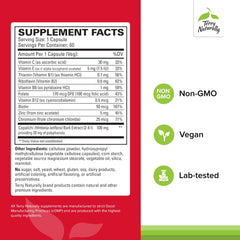 Close-up of Sucontral D capsules highlighting a vegan, allergen-friendly formula