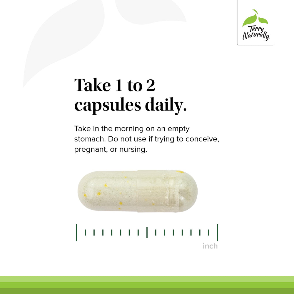 Terry Naturally Thyroid Care packaging detail showing the two-bottle set.