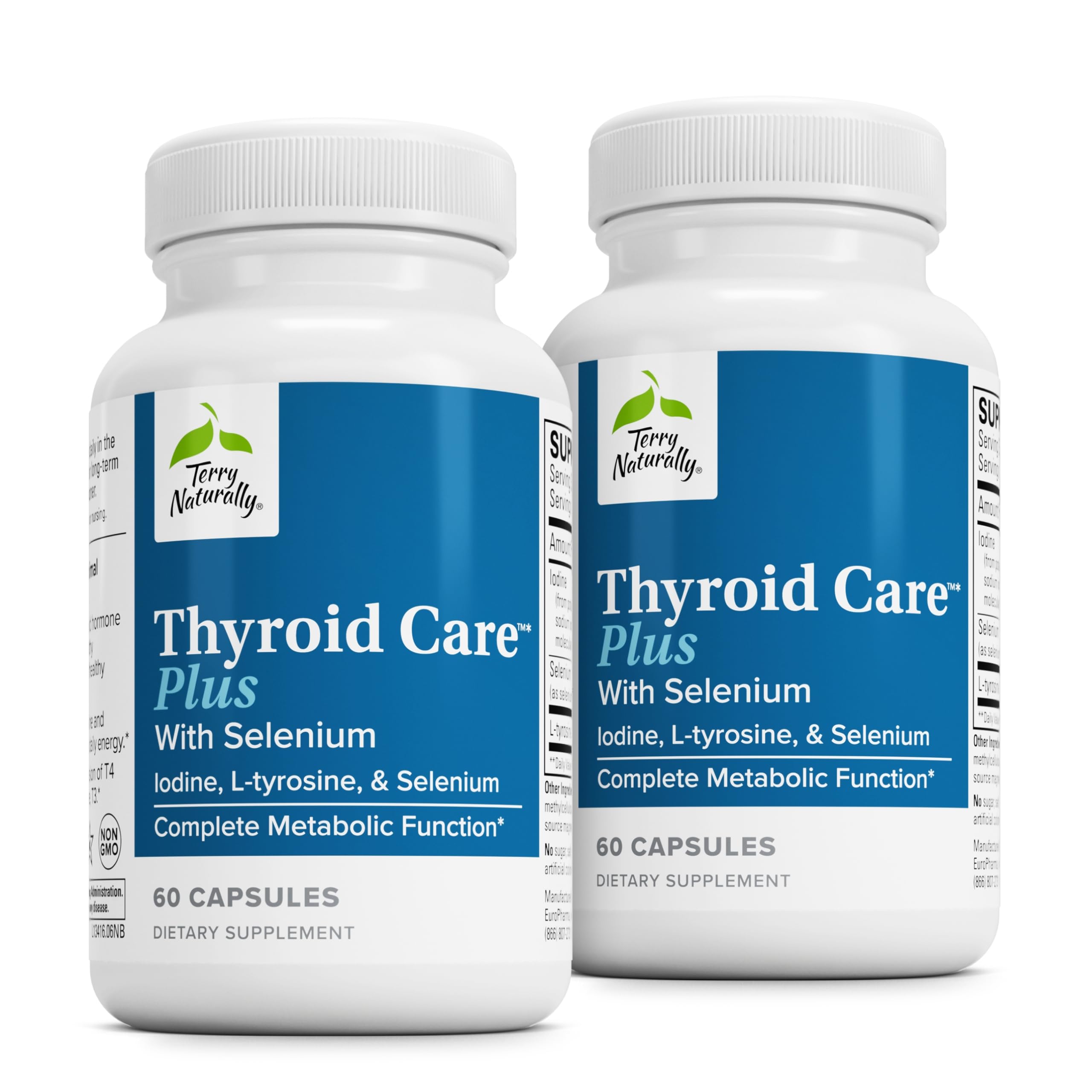 Terry Naturally Thyroid Care Plus bottle ready for daily thyroid support