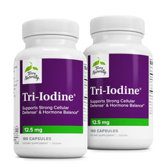 Terry Naturally Tri-Iodine bottle front showing label for thyroid support.