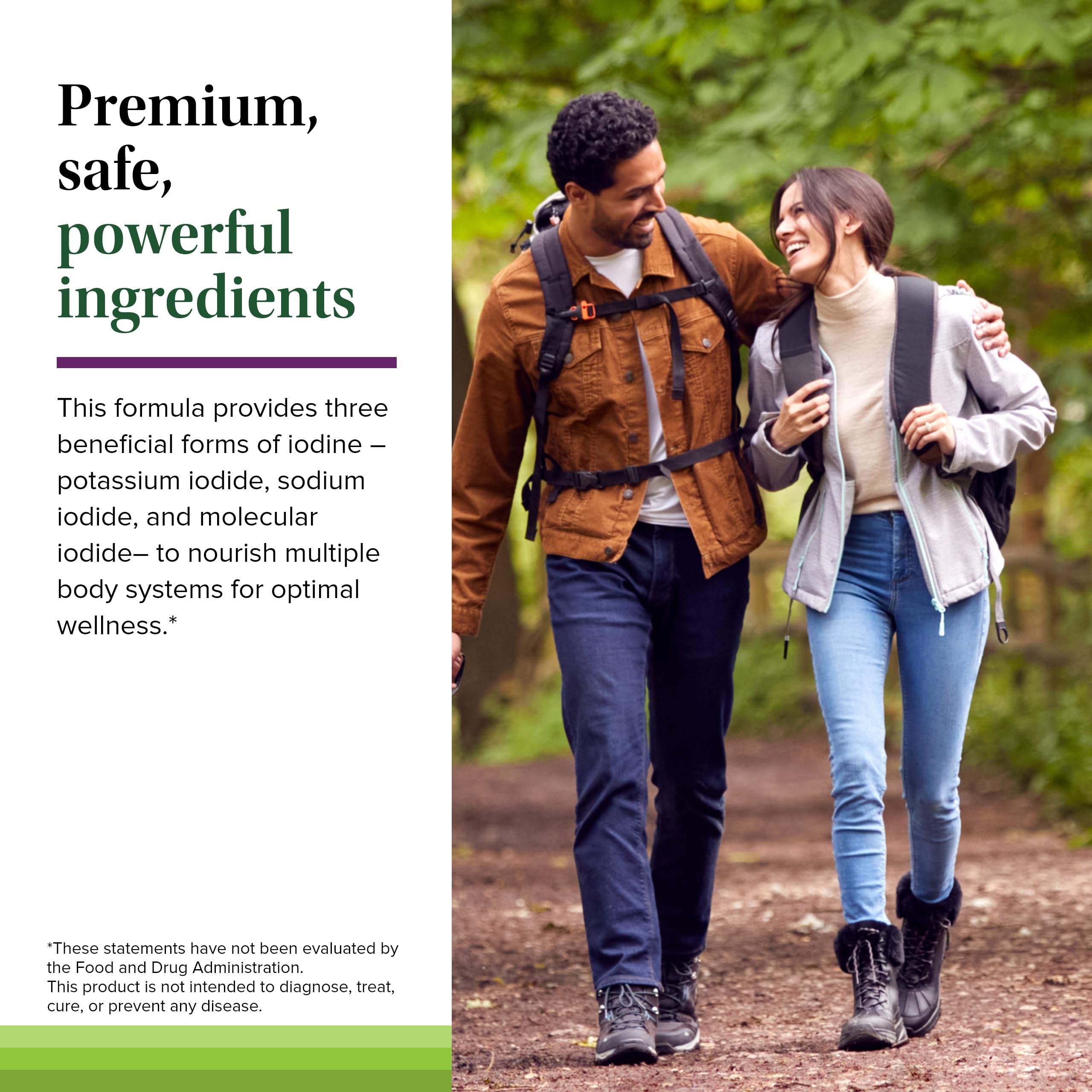 Terry Naturally Tri-Iodine bottle in hand signals easy daily routine.
