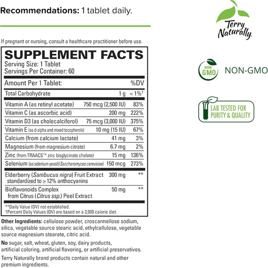 Terry Naturally ViraPro tablet pour displaying daily immune support tablets