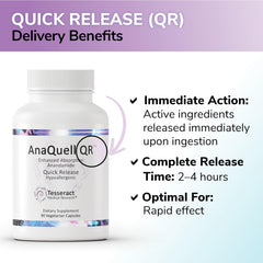 Tesseract AnaQuell QR bottle in hand suggests portable daily usage.