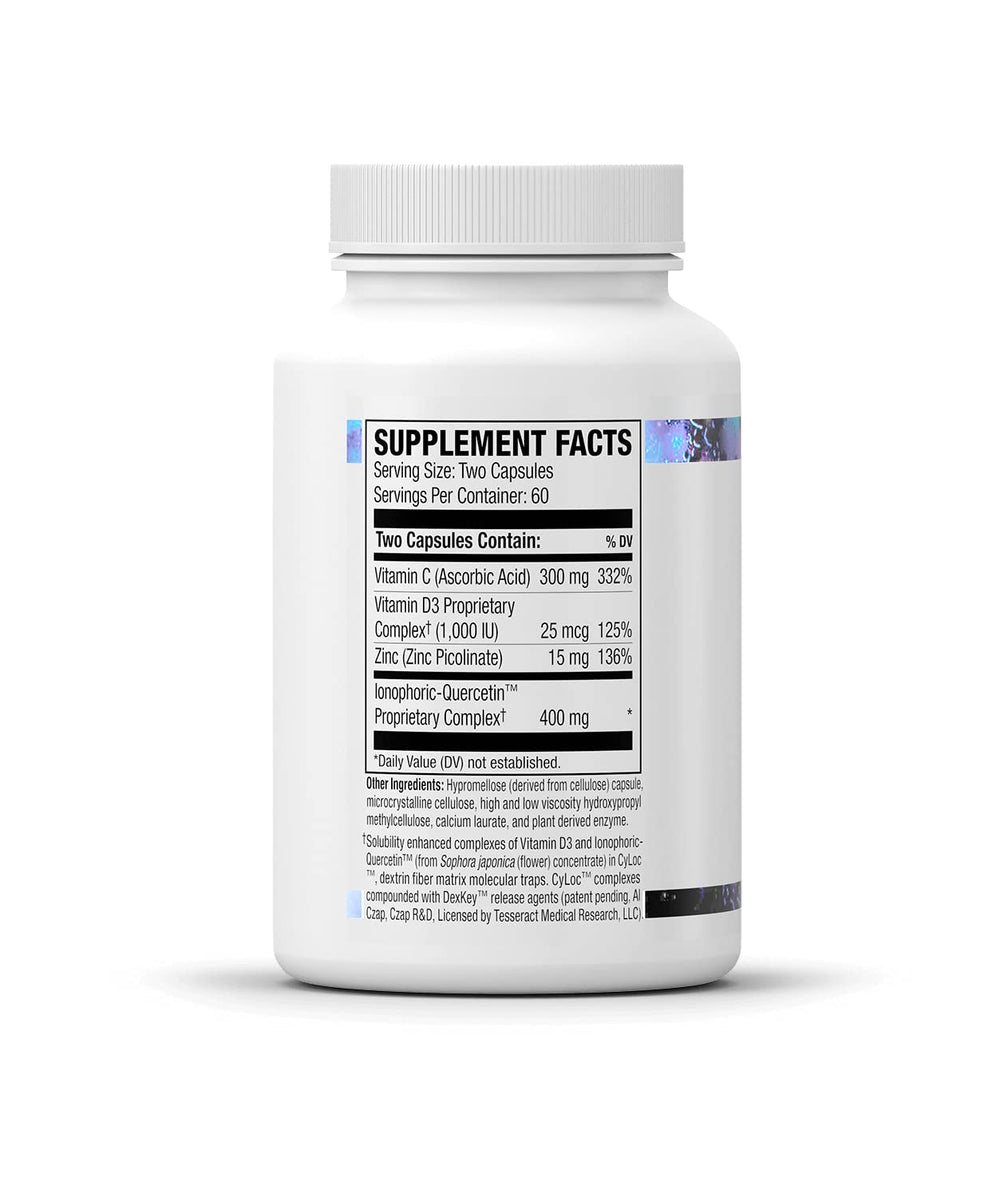 QuerciSorb Immuphore SR ingredients chart with key nutrients.
