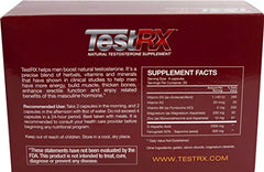 TESTRX ingredients lab glass shot for natural performance enhancement.