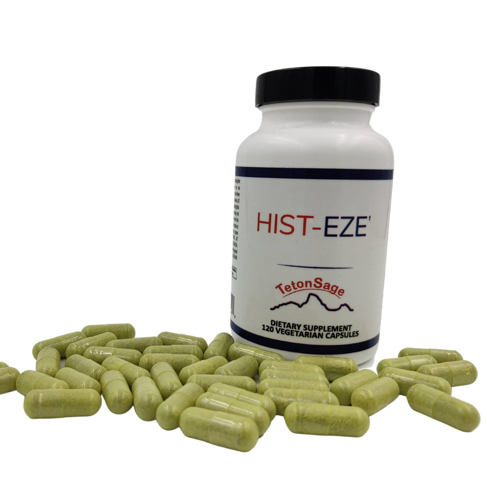 TetonSage Hist-Eze packaging shown for allergy season readiness