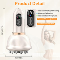 TEVIKE lymphatic drainage massager on leg for improved circulation and daily relief.