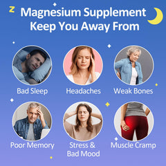 Tewuky Magnesium Glycinate Gummies blueberry bottle close-up for easy, sugar-free chewables