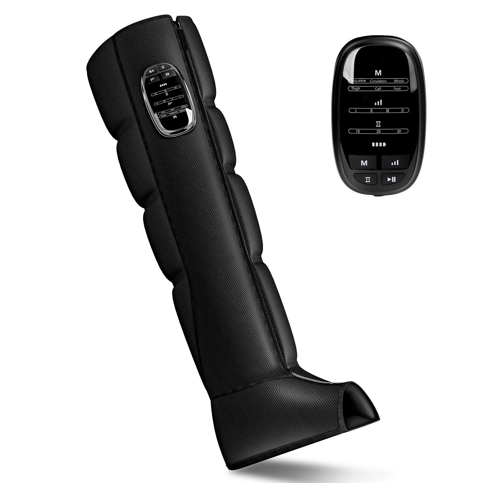 TGS cordless leg massager foot chambers deliver targeted compression for energized feet