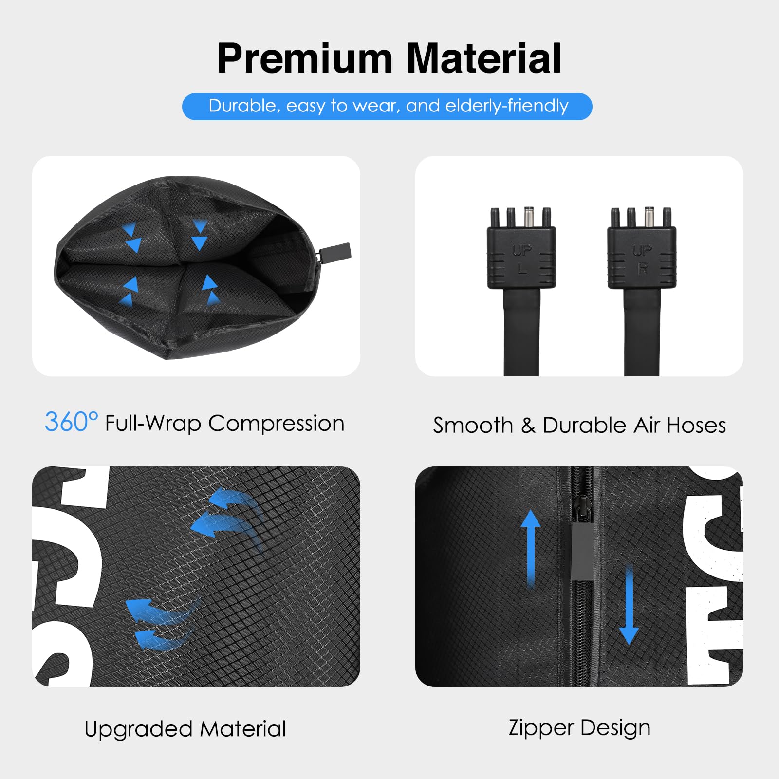 TGS Leg Massager durable nylon shell ensures lasting performance.