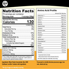 TGS Nutrition 100 Whey bag shows clean ingredients and keto-friendly formula.