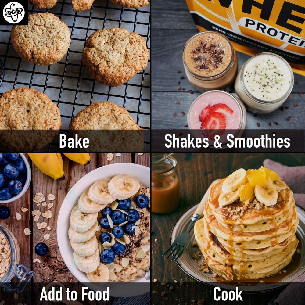 TGS Nutrition chocolate whey powder baking-ready for protein-rich recipes