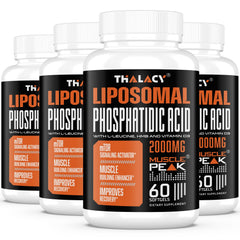 Thalacy 2000mg PA bottle highlighting high-potency liposomal delivery for athletes.