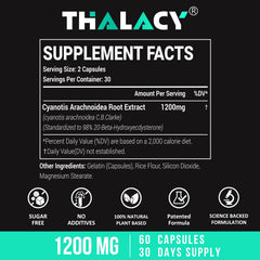 Thalacy bottle with serving scoop and 120 capsules